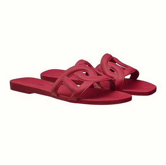 Hermes Aloha Sandals Rose Baie - Picture 2 of 6